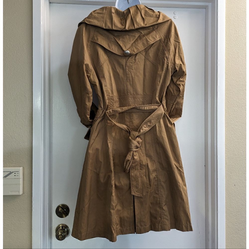 Vertigo Paris Tan rain coat size M - Picture 2 of 6
